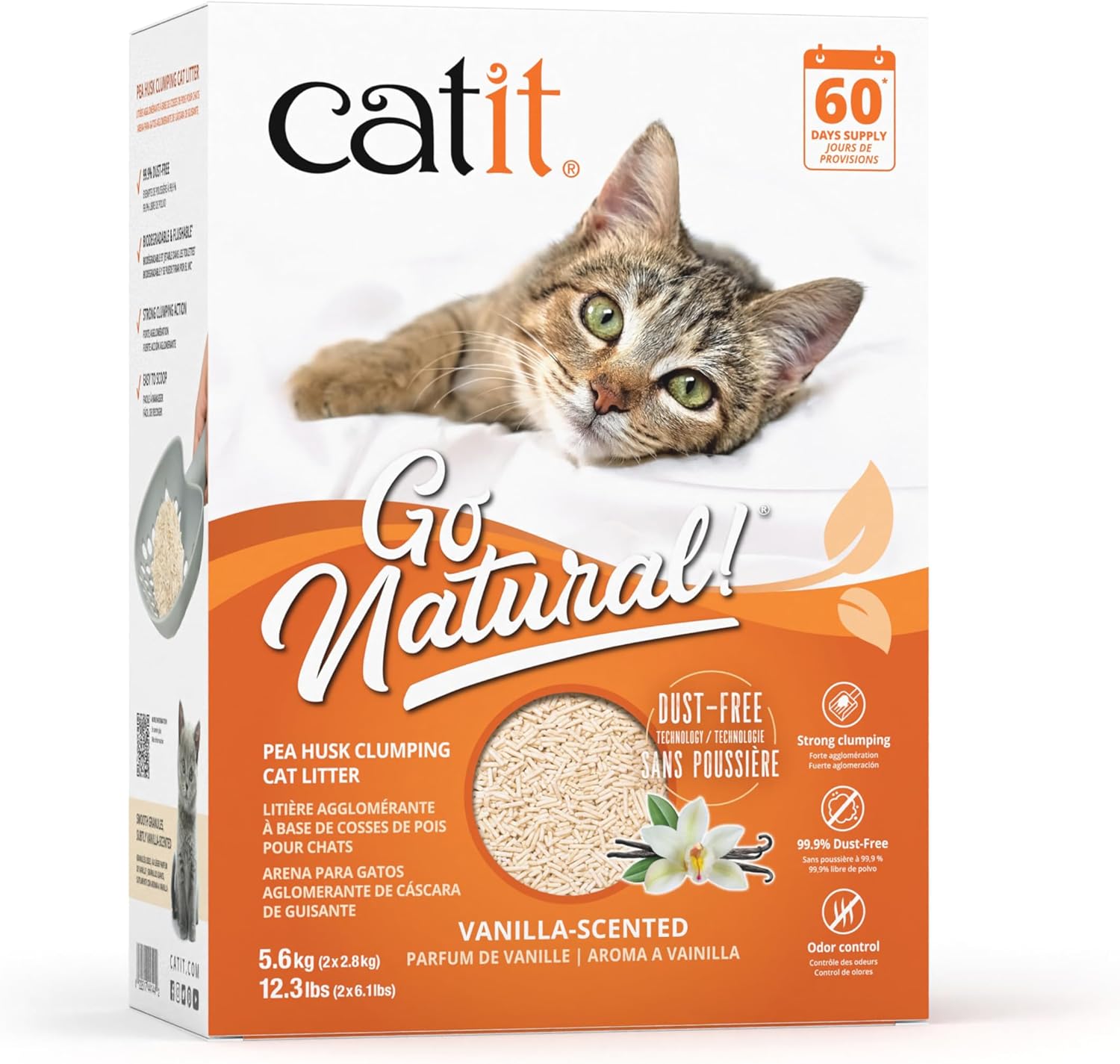 Catit Go Natural Pea Husk Clumping Cat Litter