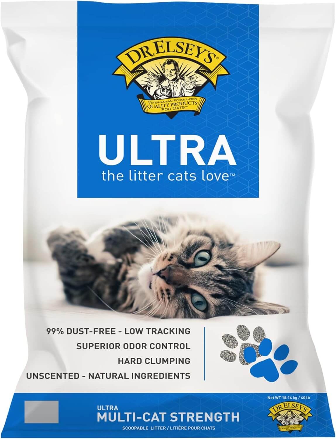 Dr Elsey's Precious Cat Ultra Unscented Clay Litter