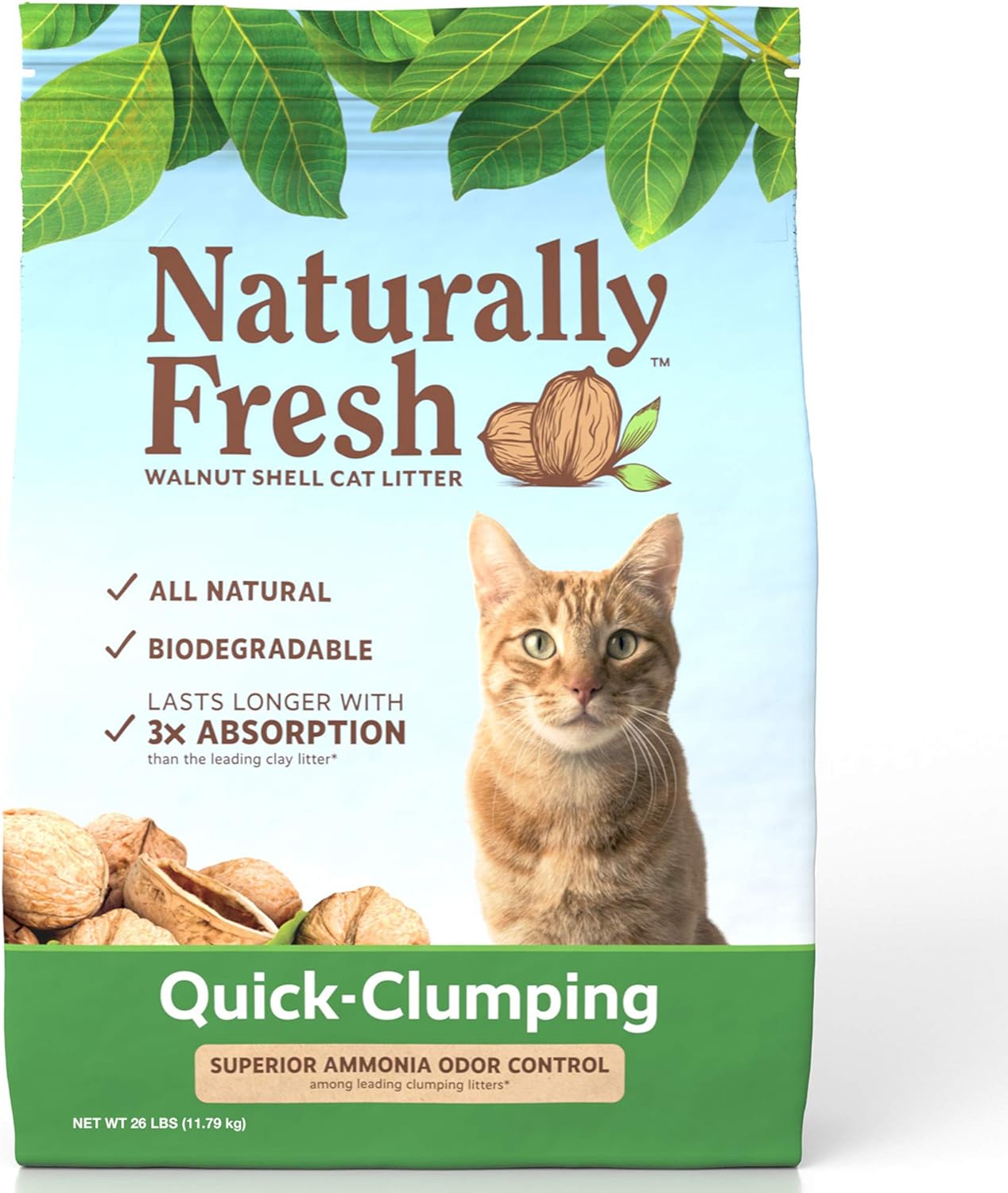 Naturally Fresh Cat Litter - Walnut-Based Quick-Clumping Kitty Litter