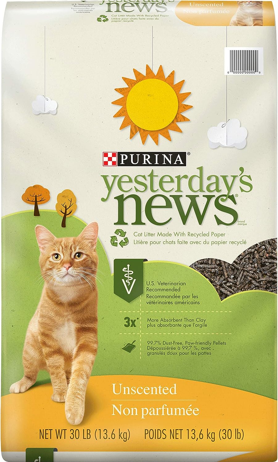 Purina Yesterday’s News Unscented Paper Cat Litter