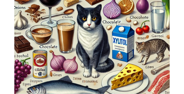 What foods are usually toxic to a cat
