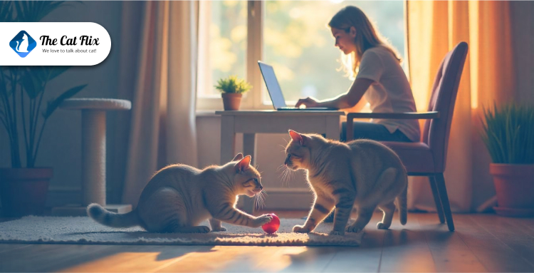 Third Step: Keep Your Cat Busy While You Work